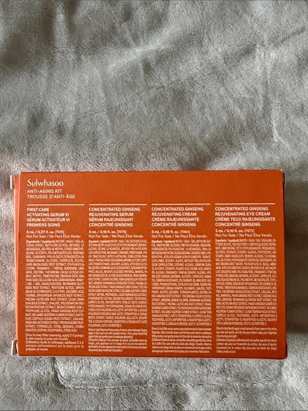 Sulwhasoo luxury anti